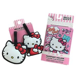 Hello Kitty Passport Holder and Set of 2 Bag Tags